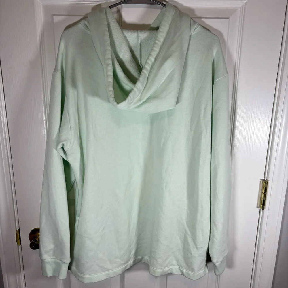 Pink Victoria Secret Hoodie Women’s M 170/96A Light Mint Green 60% Cotton Pocket - Picture 5 of 7